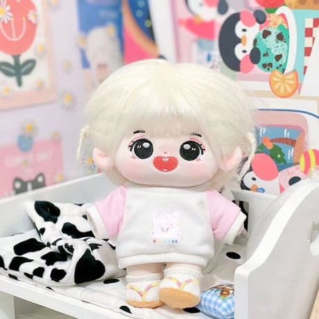 ミニ洋服 20cm 着せ替えぬいぐる服 Tシャツ ぬいぐるみコスチューム 着せ替え人形洋服 日常服人形 綿人形衣装 ドールウェア アクセサリー