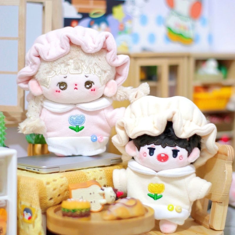 2点セット ミニ洋服 10cm 着せ替えぬいぐる服 ロンパース