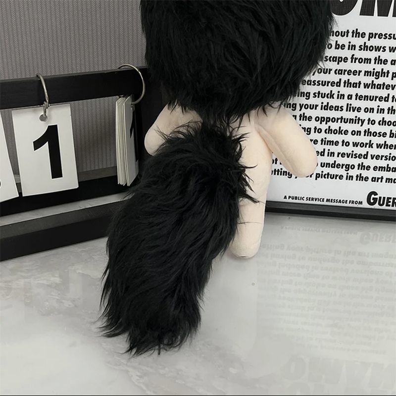 20cm 無属性 ぬいぐるみ 獣耳付け着せ替えぬいぐるみ 黒髪黒目男の子