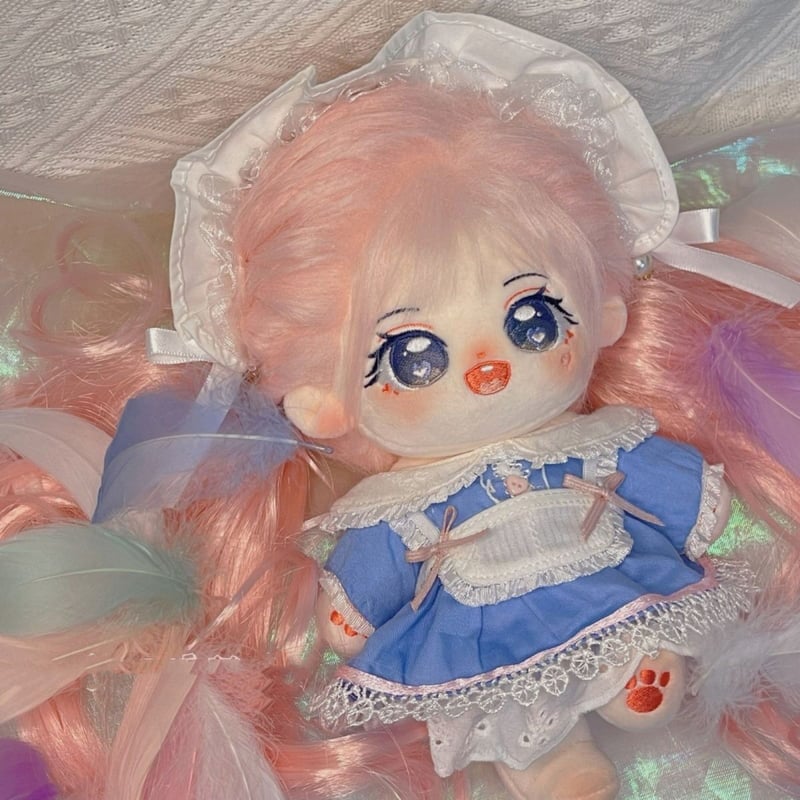 無属性 ぬいぐるみ 20cm 着せ替えぬいぐるみ ピンク髪青い目