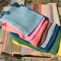 草木染リネンストール