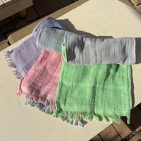 綿マフラー　ツートン
