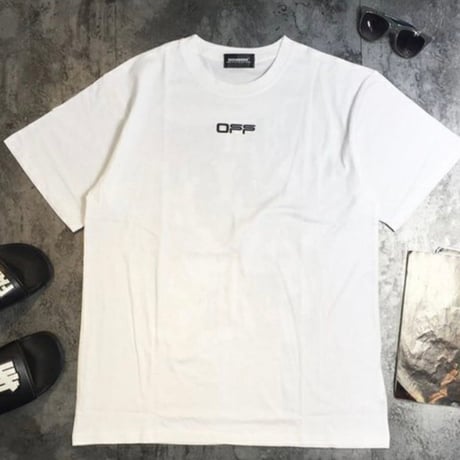 絵画プリントオフロゴTシャツ