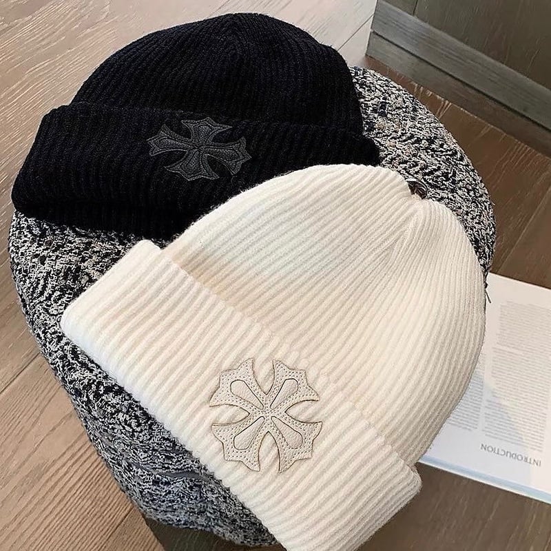 楽天市場】ヤーン YARN クロス刺繍ニットキャップ帽子(グリーン×レッド 