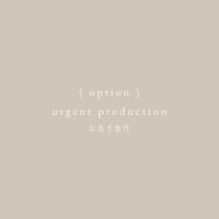 ［ option ］urgent production（お急ぎ製作）