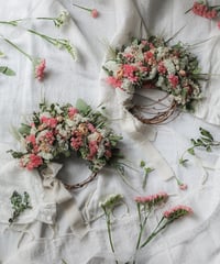 Mother's Day  half wreath Coral Pink