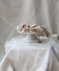 flower crown natural pink