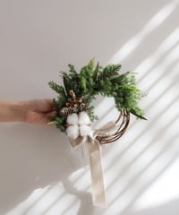 Christmas mini half wreath 5