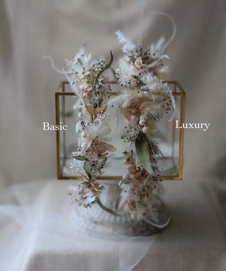 flower crown natural beige