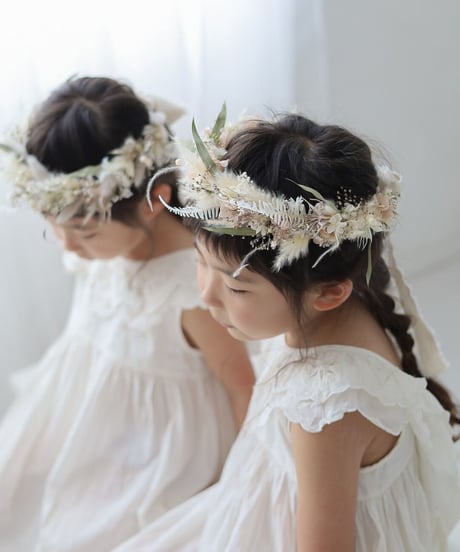 flower crown natural beige