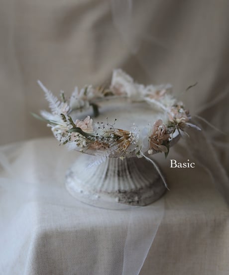 flower crown natural beige