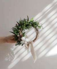 Christmas mini half wreath 4