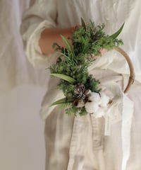 Christmas mini half wreath 3