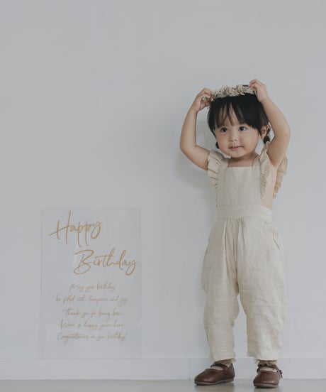 flower crown natural beige