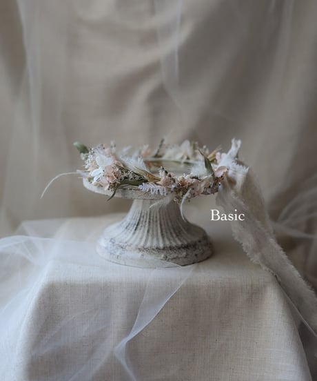 flower crown natural beige