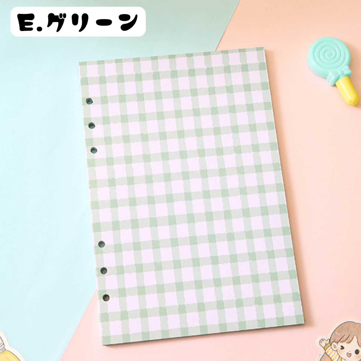 A6リフィル pastel shop checksheet 1800円 fit=scale-down,w=1200