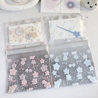 テープ付きデザインOPP袋　スクエアサイズ 　50枚入り Sweet Star　50枚入り　【TZ259】