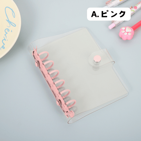 M6サイズ 6つ穴（A7）　クリアバインダー　【BD27】