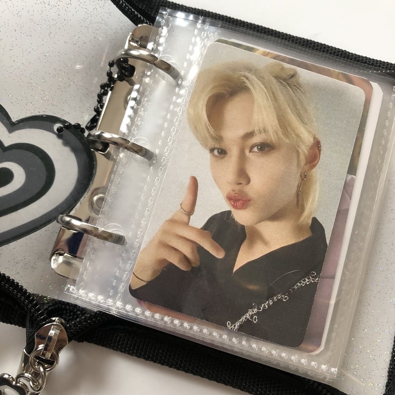 バインダー3セット 3穴 mini（A8）クリアラメバインダー 【BD7】 | POPiN! ROOM 推し活雑貨