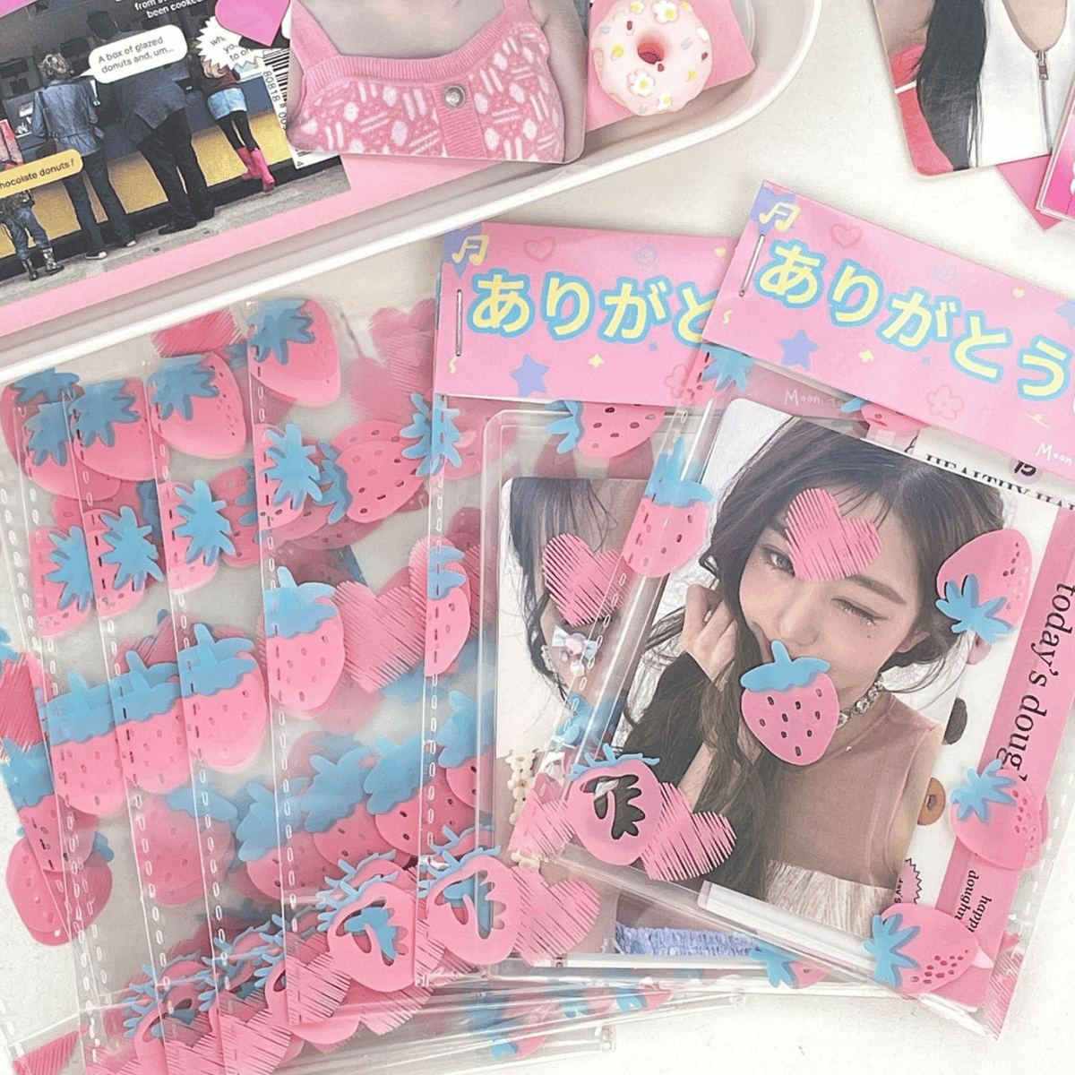 ♢梱包♢粘着テープ付きOPP袋♢星♢ラッピング♢OPP袋♢ハート♢カラフル♢