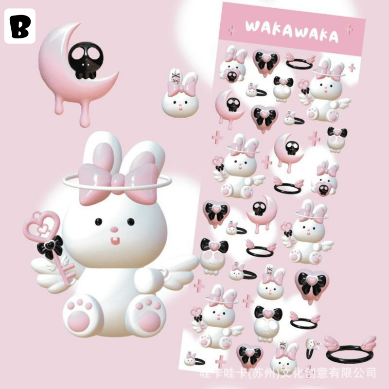 3Dアート 地雷系 ステッカー 【DS5】 | POPPiN! ROOM 推し活雑貨・梱包