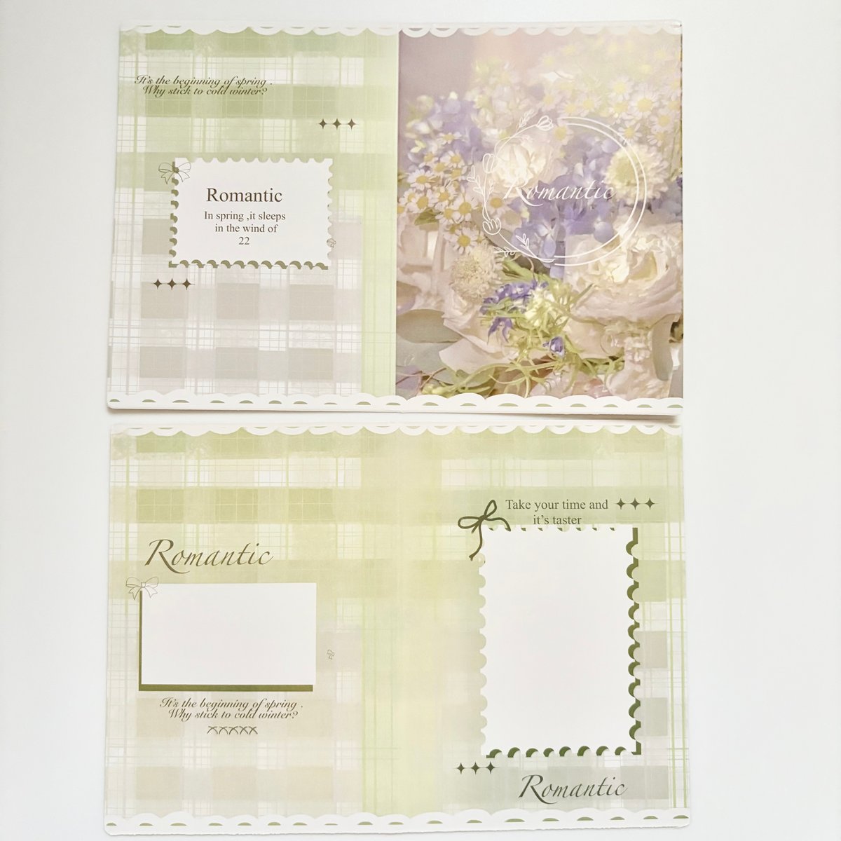 2つ折り トレカ厚紙台紙 PinkGreen-A 10枚SET 【TZ216】 | POPP