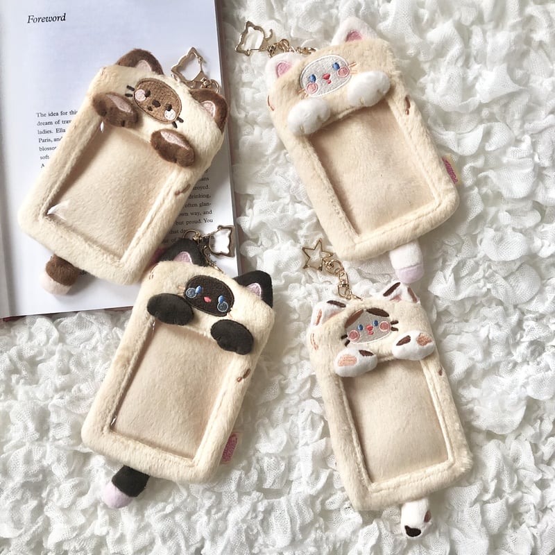 【ねこページ】トレカケース3点 GIRL PLAYS アニマルトレカケース 着ぐるみ猫シリーズ 【AT46