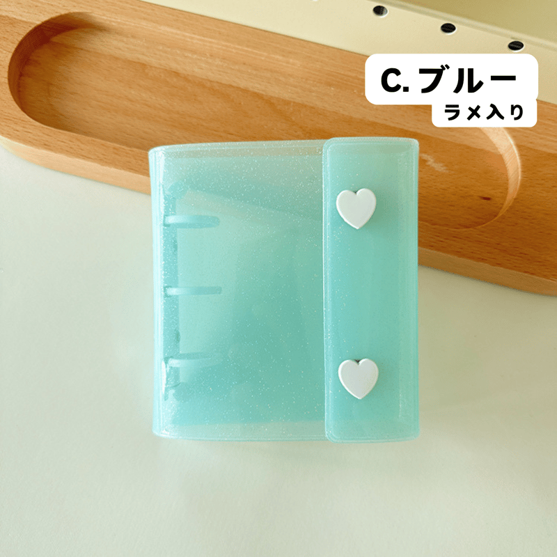 3穴 mini（A8） ハートボタンバインダー 【BD22】 | POPiN! ROOM 推し