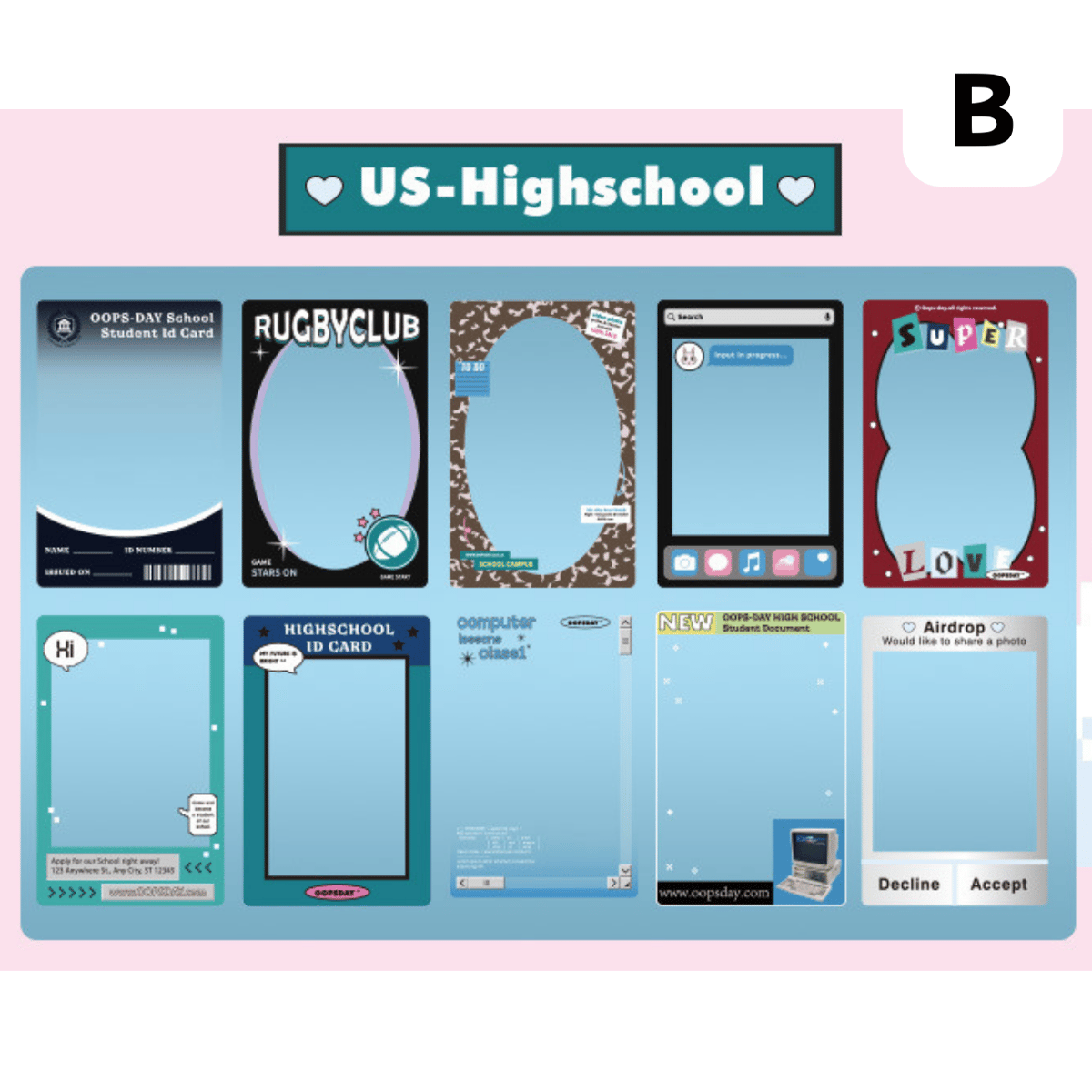 1周年フォトフレームトレカ7枚セット