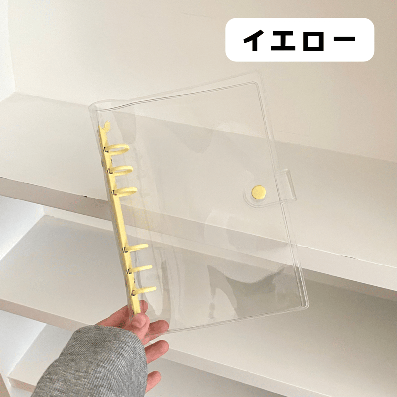 【SALE1点のみ】バインダーカバー　アイボリー　わんちゃん　A6 バインダー付 A6 クリアバインダー 【BD21】 | POPPiN! ROOM 推し活雑貨・梱包用品のお店