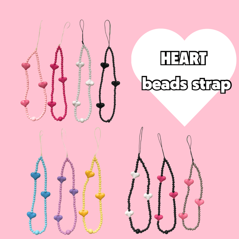 ハートビーズストラップ 【KY23】 | POPiN! ROOM 推し活雑貨・海外