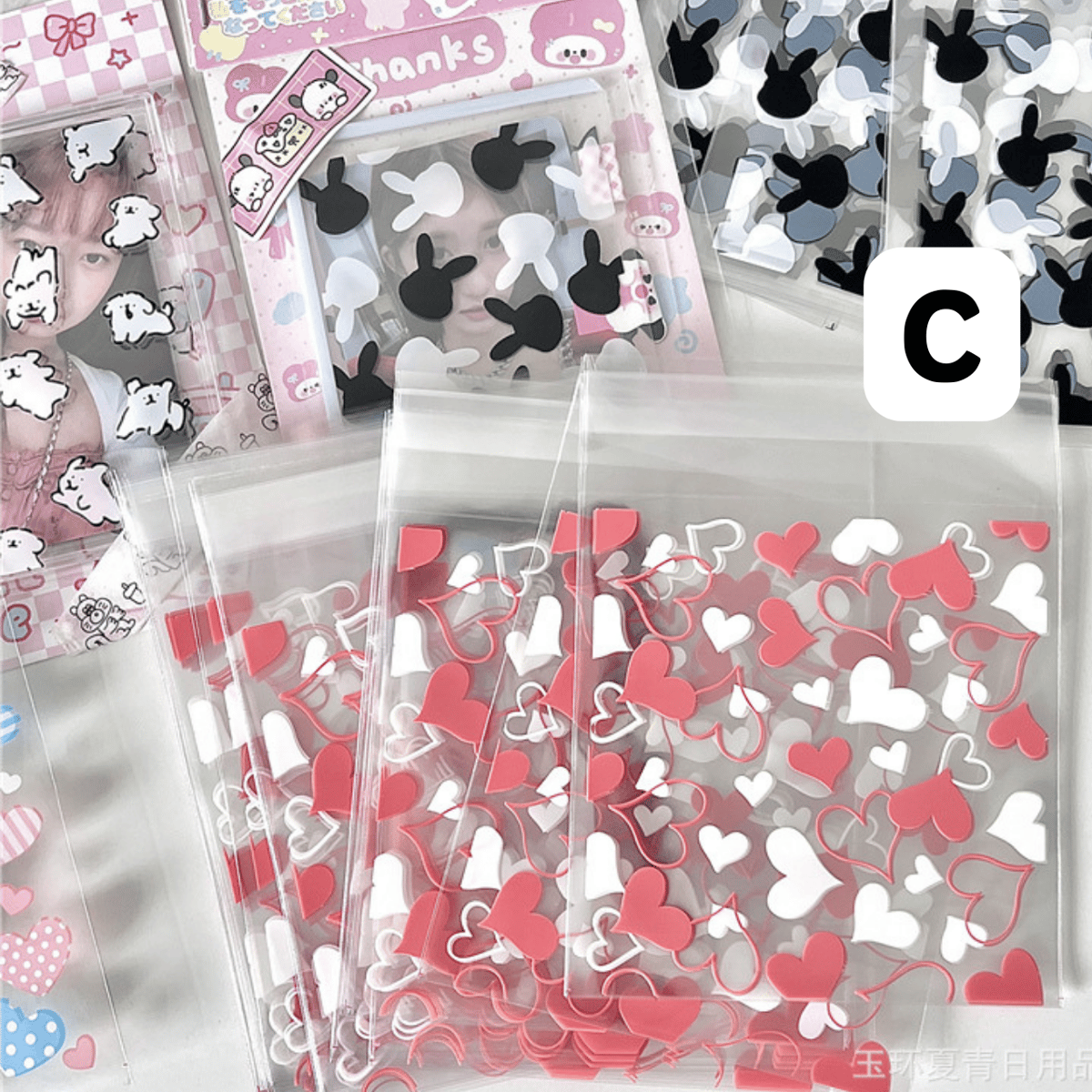 テープ付きデザインOPP袋 50枚入り 【TZ75】 | POPPiN! ROOM 推し活雑貨