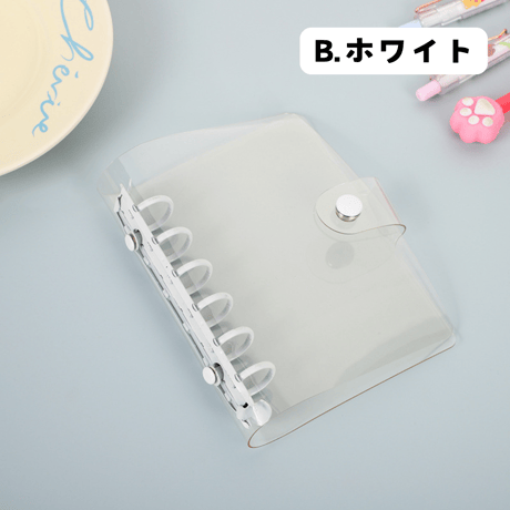 M6サイズ 6つ穴（A7）　クリアバインダー　【BD27】