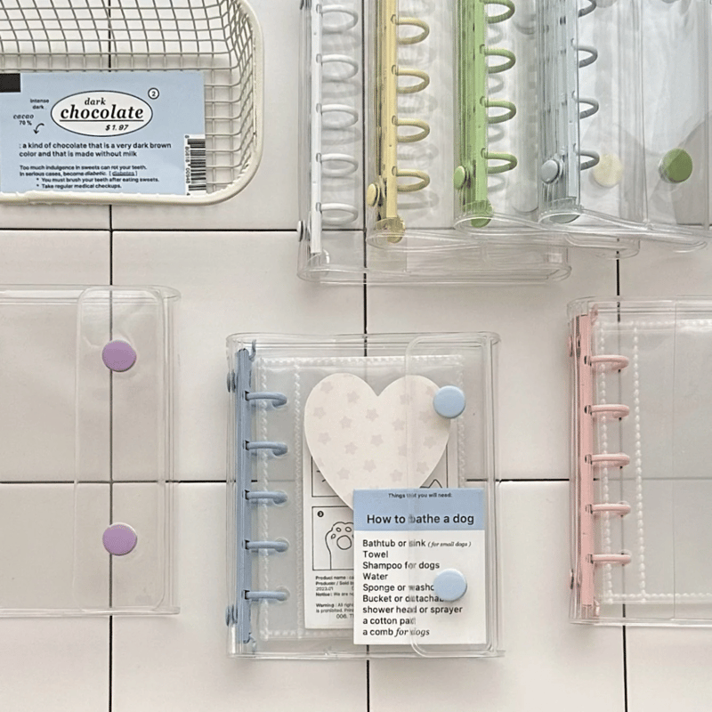 M5サイズ 5つ穴 クリアボタンバインダー 【BD19】 | POPiN! ROOM 推し