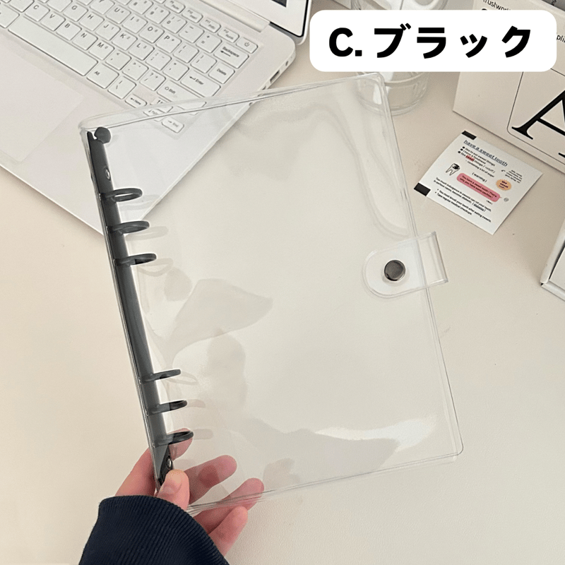 A5 クリアボタンバインダー 【BD26】 | POPPiN! ROOM 推し活雑貨・梱包