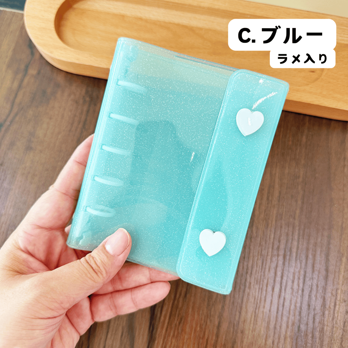 M5サイズ 5つ穴 ハートボタンバインダー 【BD23】 | POPiN! ROOM 推し