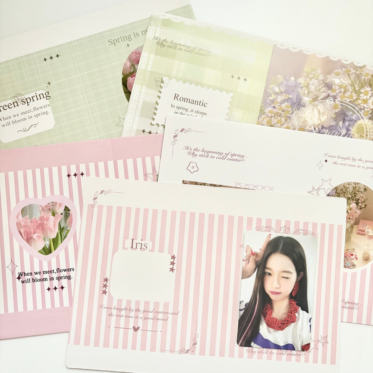 2つ折り トレカ厚紙台紙 PinkGreen-A 10枚SET 【TZ216】 | POPP