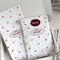 ラッピング　ペーパーバッグ　RibbonCherry 10枚入り　【TZ262】