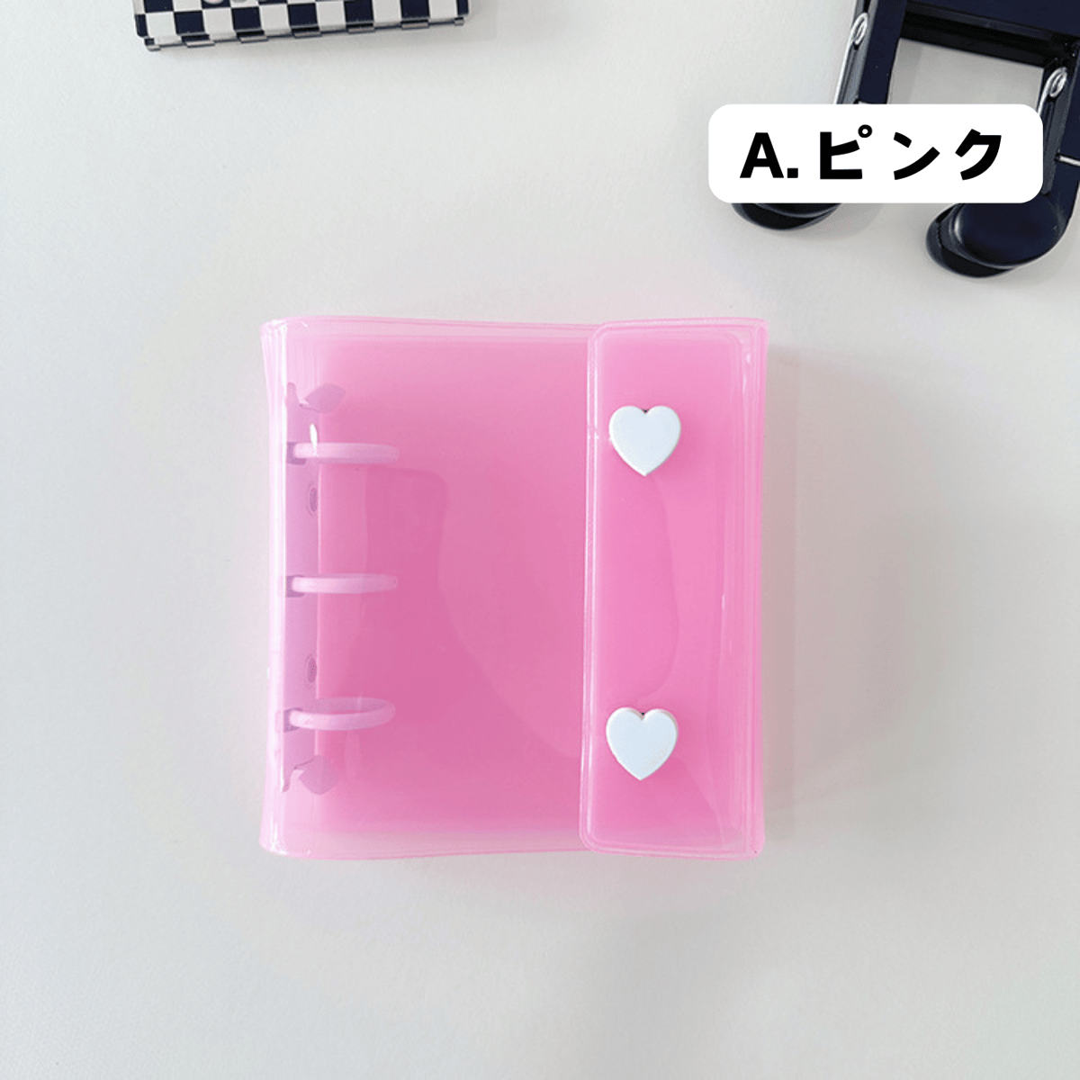 3穴 mini（A8） ハートボタンバインダー 【BD22】 | POPiN! ROOM