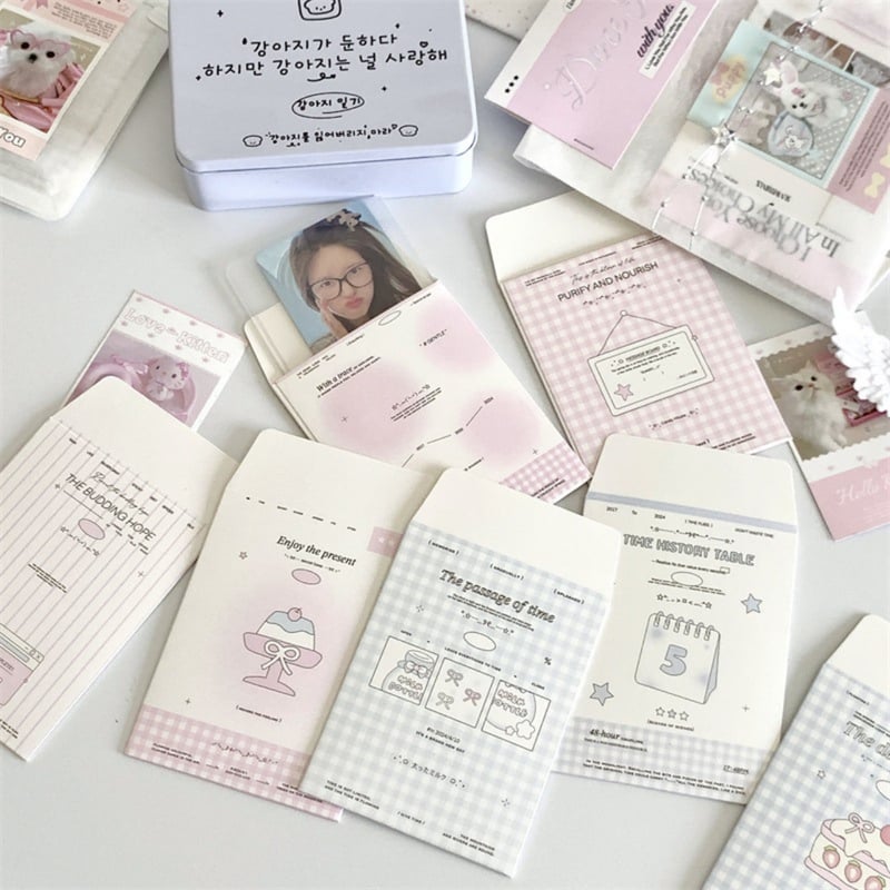 ミニ封筒 名刺 サイズ ミニ封筒 クラフト紙 ミニメッセージカード