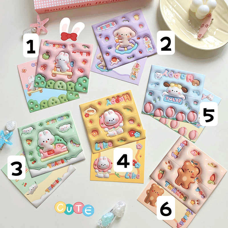 梱包用ヘッダー 3Dデザイン アニマル B 10枚入り 【TZ29】 | POPiN! ROO