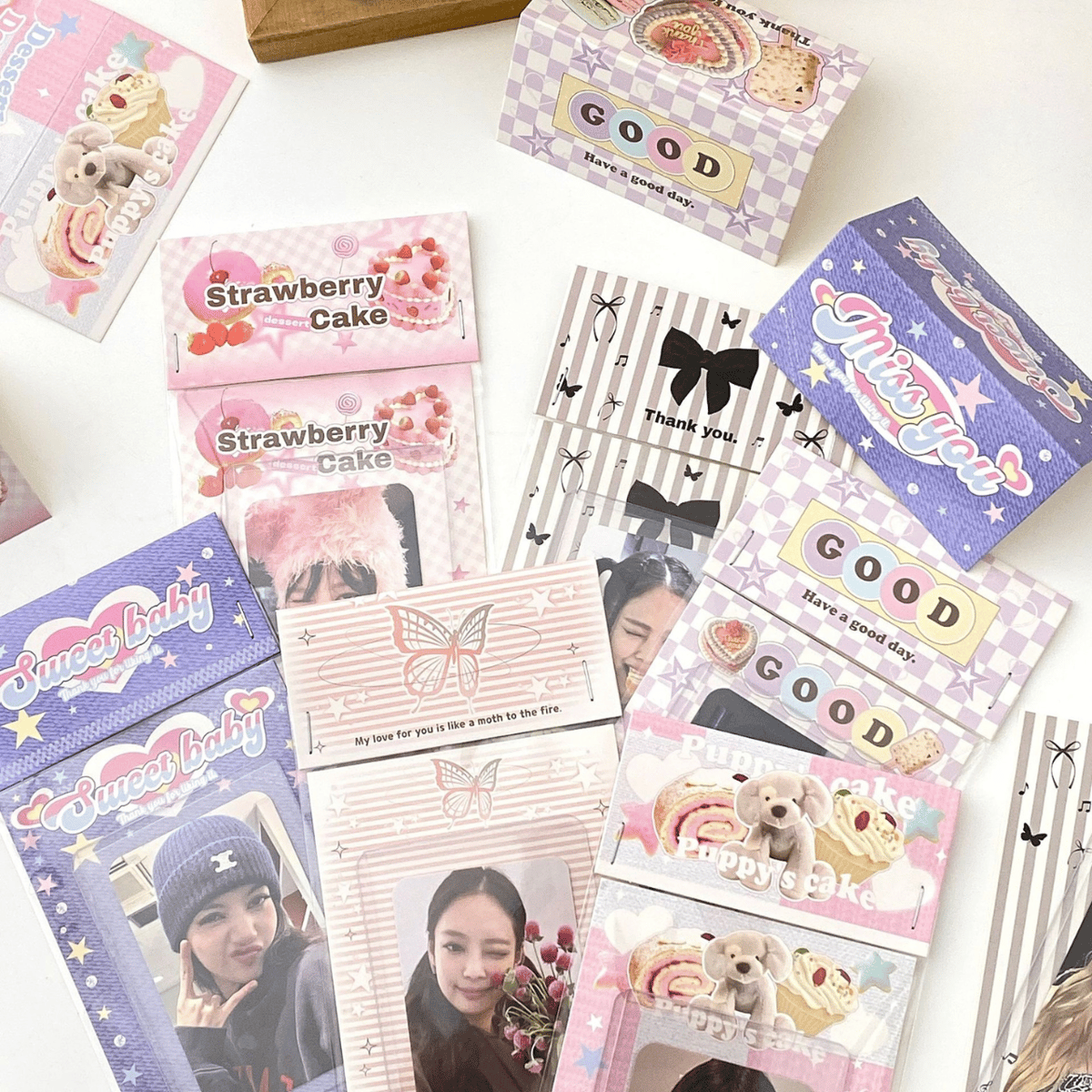 梱包資材 ラッピング まとめ売り ヘッダー 台紙 シール ステッカー