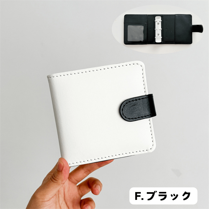 3つ穴 mini（A8）マカロンバインダー バイカラー 【BD14