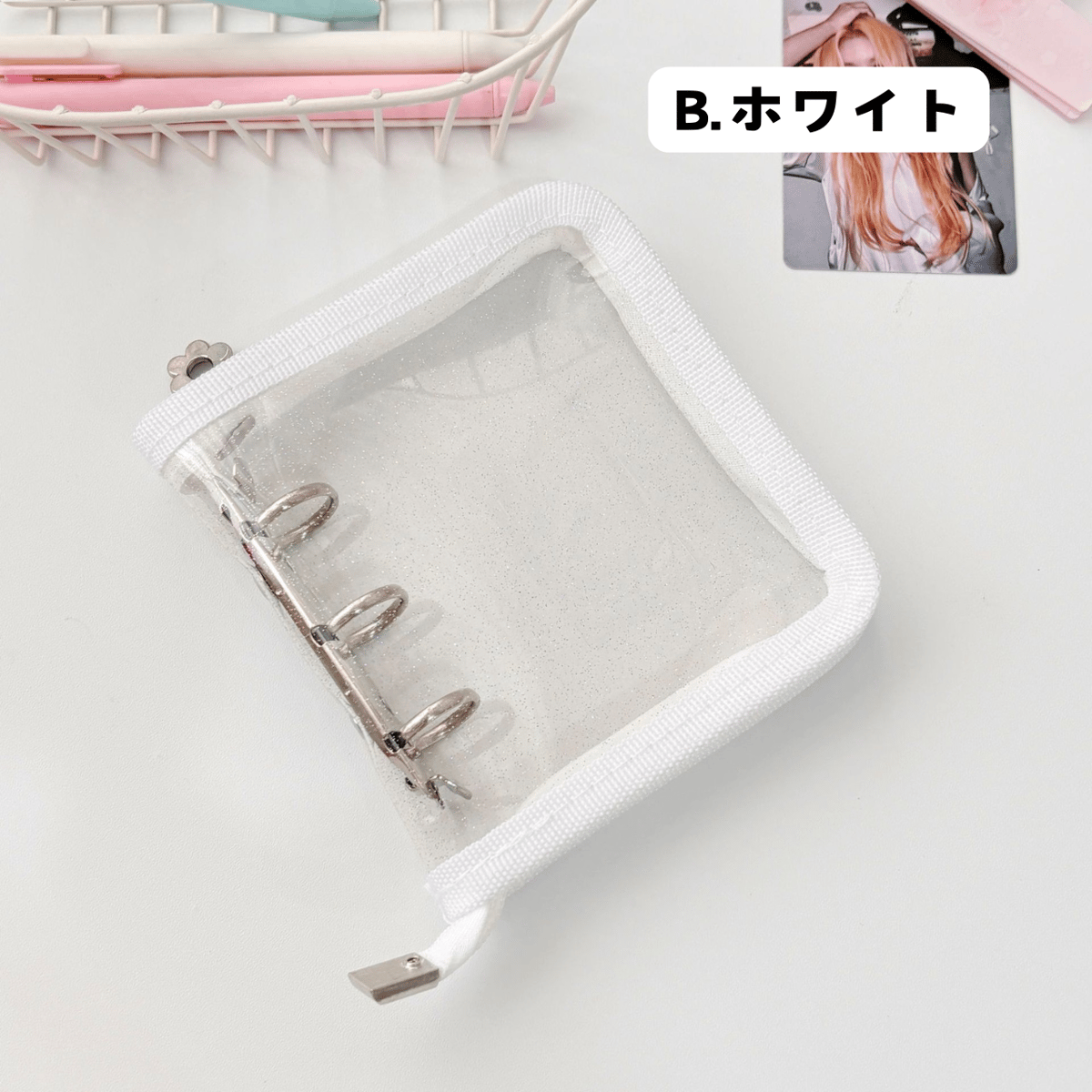 【新品未開封】brunt リアリストTYPE3 タンカラー (ケース付) 3穴 mini（A8）クリアラメバインダー 【BD7】 | POPiN! ROOM
