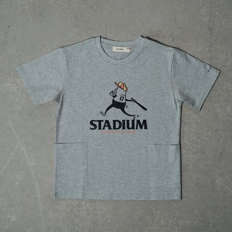 STADIUM POCKE-TEE グレー【半袖】