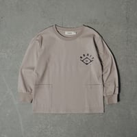 RAINBOW POCKE-TEE ベージュ【長袖】