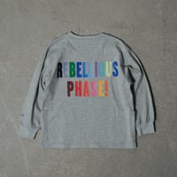 RAINBOW POCKE-TEE グレー【長袖】