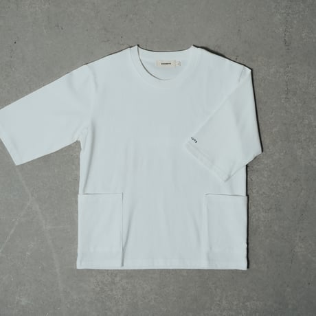 POCKE-TEE シロ【7分袖】