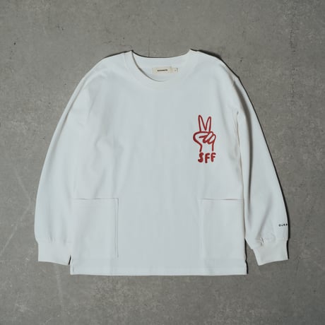 SFF POCKET-TEE シロ【長袖】