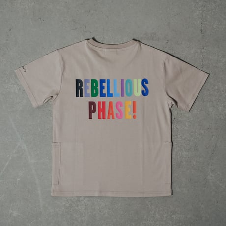 RAINBOW POCKE-TEE ベージュ【半袖】